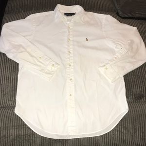 White Ralph Lauren button down